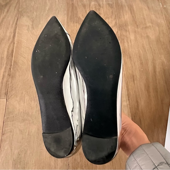 Isabel Marant Silver Metallic Pointed Flats - Picture 9 of 10